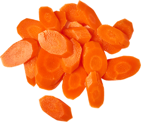 pile of sliced carrots