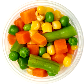 a bowl of mixed veggies